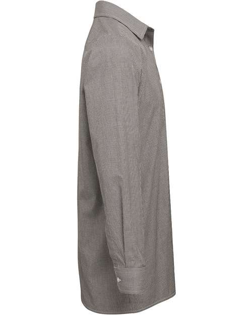 Microcheck Gingham Long-Sleeve Cotton Shirt | USA Decoration