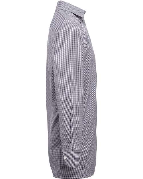 Microcheck Gingham Long-Sleeve Cotton Shirt | USA Decoration