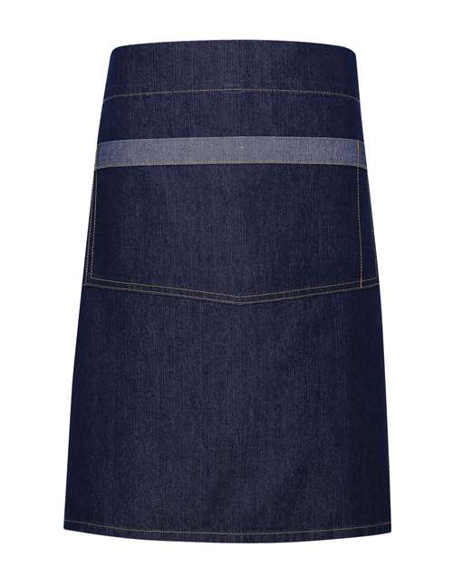 Domain Contrast Denim Waist Apron with Pocket | USA Decoration
