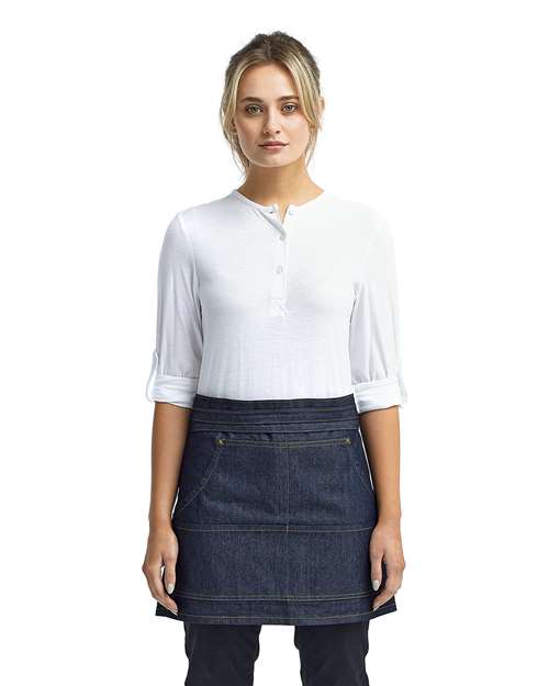 Four-Pocket Jeans Stitch Denim Waist Apron | USA Decoration