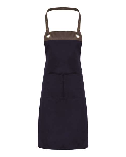Espresso Bib Apron with Pocket | USA Decoration