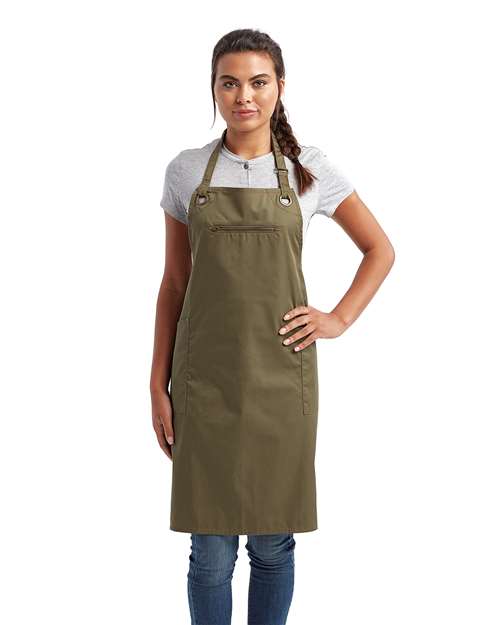 Barley Recycled Bib Apron with Pocket | USA Decoration