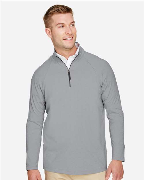 CrownLux Performance® Clubhouse Micro-Stripe Quarter-Zip Pullover | USA Decoration