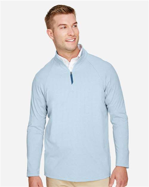 CrownLux Performance® Clubhouse Micro-Stripe Quarter-Zip Pullover | USA Decoration