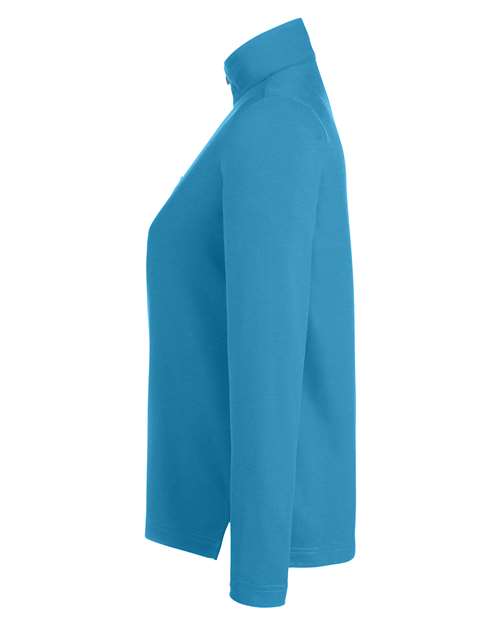 Women's Fusion ChromaSoft™ Pique Quarter-Zip Pullover | USA Decoration