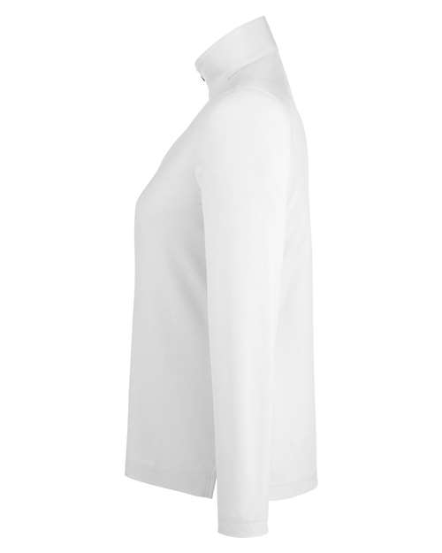 Women's Fusion ChromaSoft™ Pique Quarter-Zip Pullover | USA Decoration