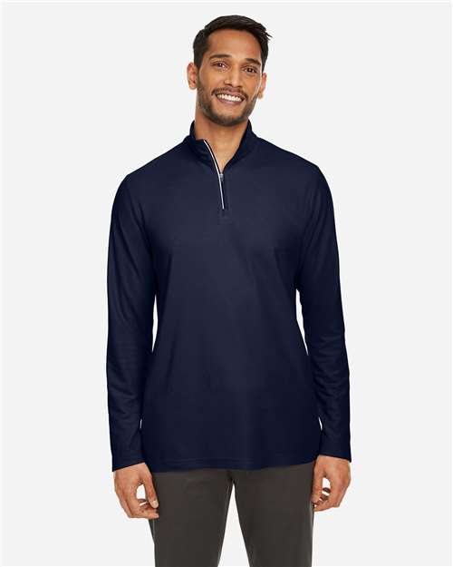 Fusion ChromaSoft™ Pique Quarter-Zip Pullover | USA Decoration