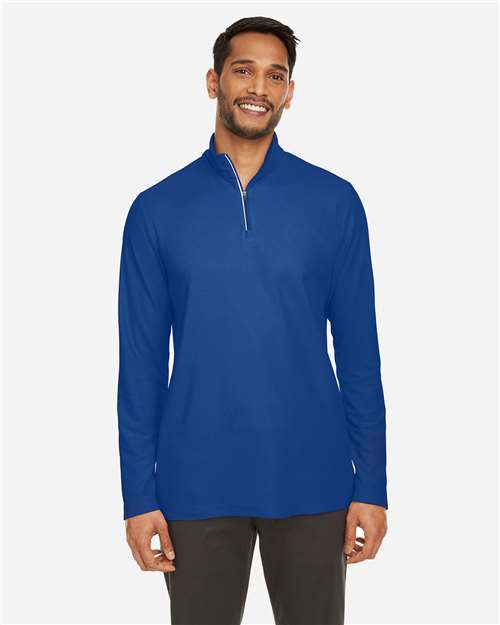 Fusion ChromaSoft™ Pique Quarter-Zip Pullover | USA Decoration