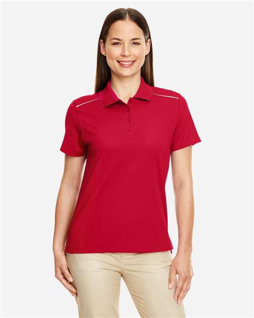 Women's Radiant Performance Piqué Polo with Reflective Piping | USA Decoration
