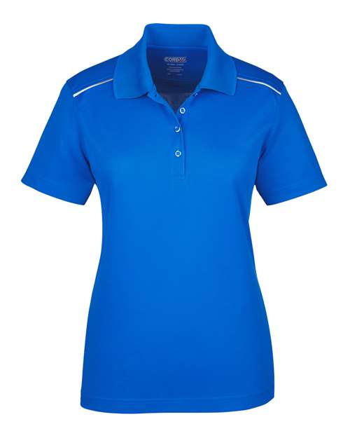 Women's Radiant Performance Piqué Polo with Reflective Piping | USA Decoration