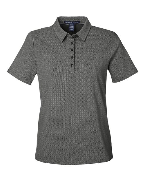 Women's Crownlux Performance® Geo Polo | USA Decoration