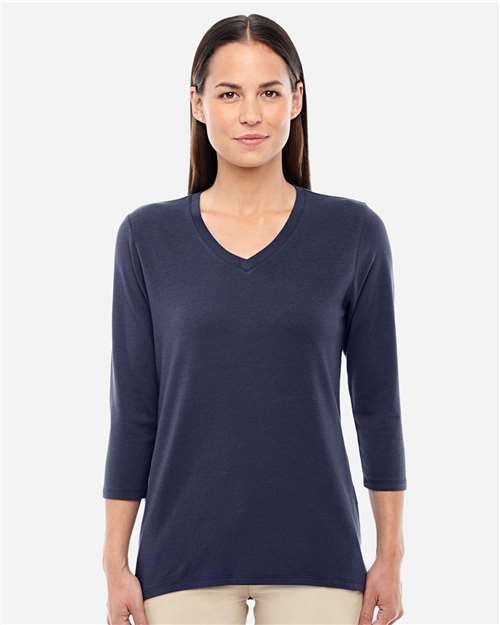 Women's Perfect Fit™ Bracelet-Length V-Neck Top | USA Decoration