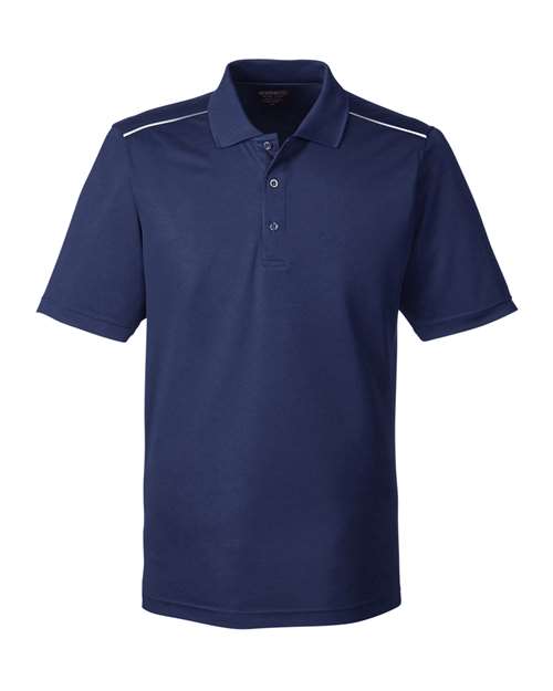 Radiant Performance Piqué Polo with Reflective Piping | USA Decoration