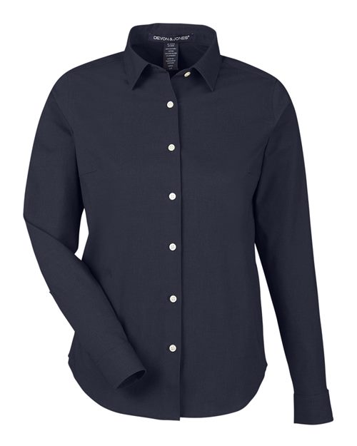 Women's CrownLux Performance® Spencer Poplin Dress Shirt | USA Decoration