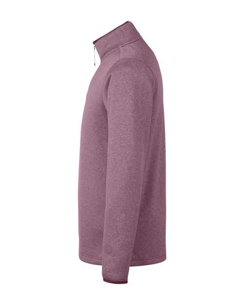 Venture Heathered Stripe Quarter-Zip Pullover | USA Decoration