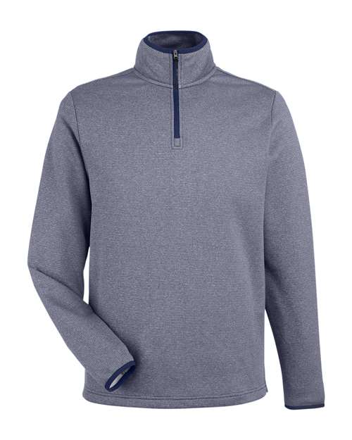 Venture Heathered Stripe Quarter-Zip Pullover | USA Decoration