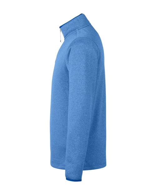 Venture Heathered Stripe Quarter-Zip Pullover | USA Decoration