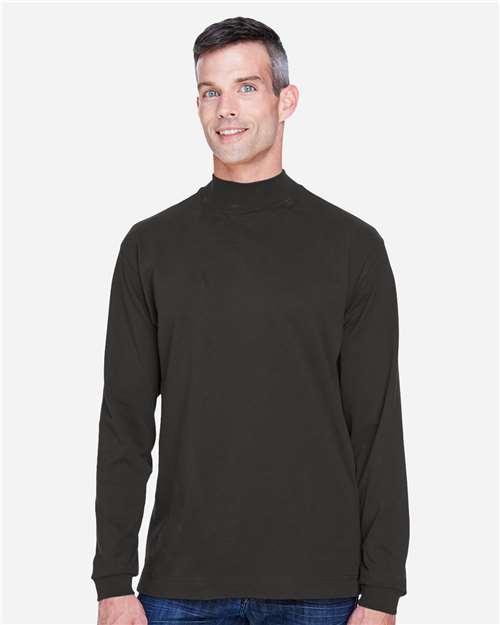 Sueded Jersey Mock Neck T-Shirt | USA Decoration