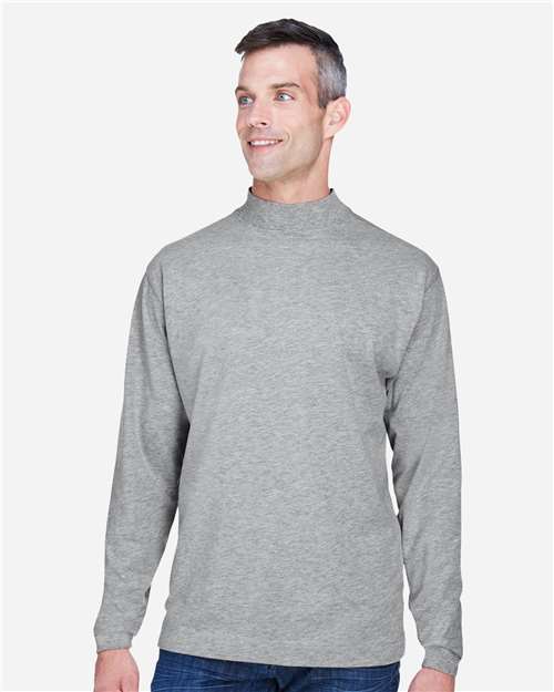 Sueded Jersey Mock Neck T-Shirt | USA Decoration
