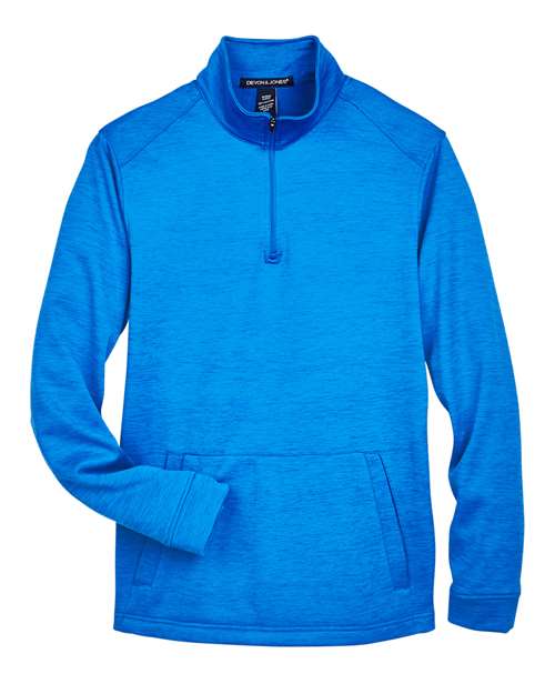 Newbury Mélange Fleece Quarter-Zip Pullover | USA Decoration