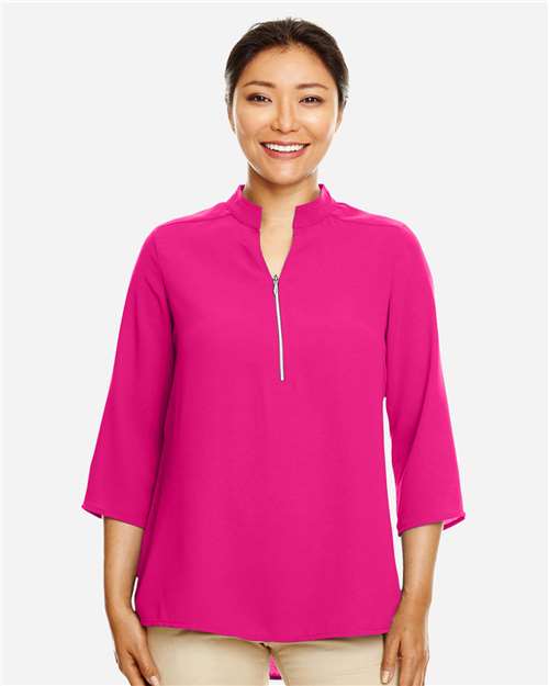 Women's Perfect Fit™ Three-Quarter Sleeve Crepe Tunic | USA Decoration