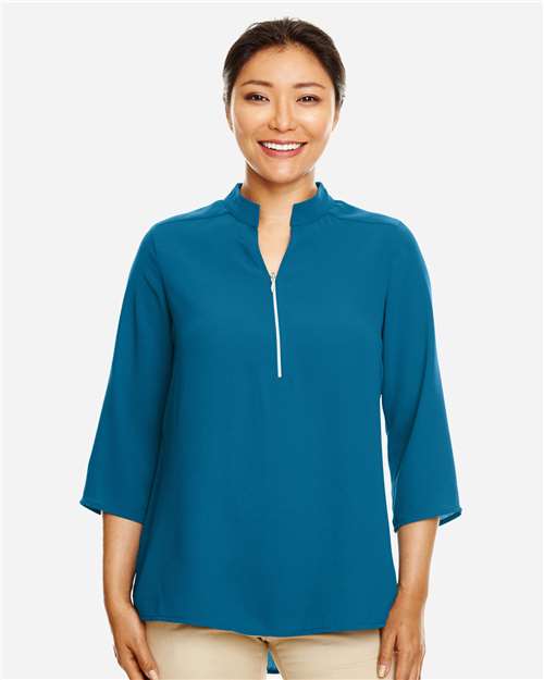 Women's Perfect Fit™ Three-Quarter Sleeve Crepe Tunic | USA Decoration