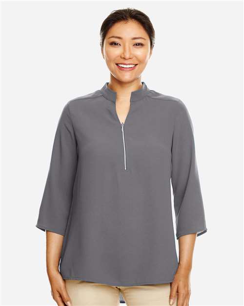 Women's Perfect Fit™ Three-Quarter Sleeve Crepe Tunic | USA Decoration