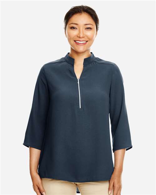 Women's Perfect Fit™ Three-Quarter Sleeve Crepe Tunic | USA Decoration