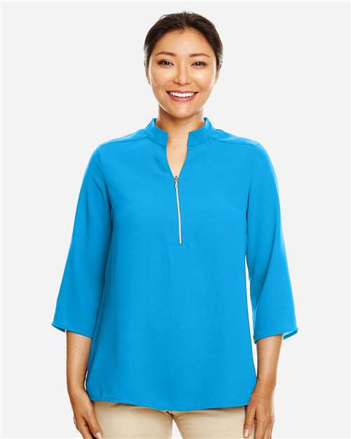 Women's Perfect Fit™ Three-Quarter Sleeve Crepe Tunic | USA Decoration