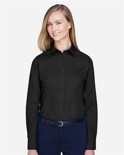Women's Crown Collection® Broadcloth Woven Dress Shirt | USA Decoration