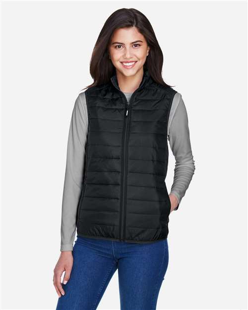 Women's Prevail Packable Puffer Vest | USA Decoration
