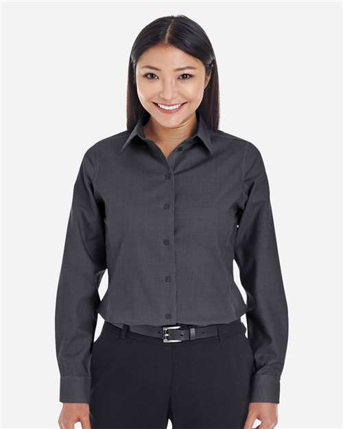 Women's Crown Collection® Royal Dobby Woven Dress Shirt | USA Decoration