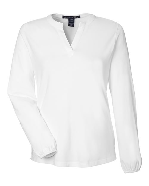 Women's Raleigh Half-Placket Knit Top | USA Decoration
