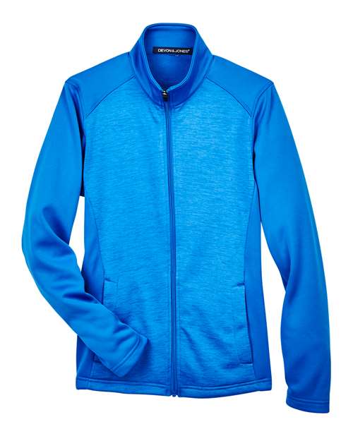 Women's Newbury Colorblock Mélange Fleece Full-Zip Jacket | USA Decoration