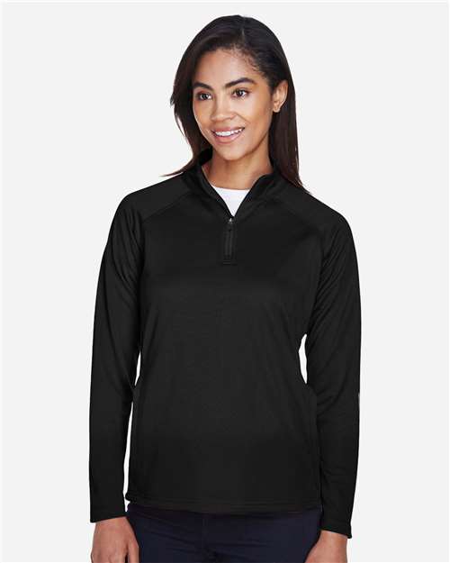 Women's Stretch Tech-Shell® Compass Quarter-Zip Pullover | USA Decoration