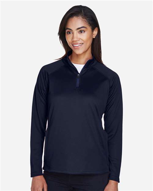 Women's Stretch Tech-Shell® Compass Quarter-Zip Pullover | USA Decoration