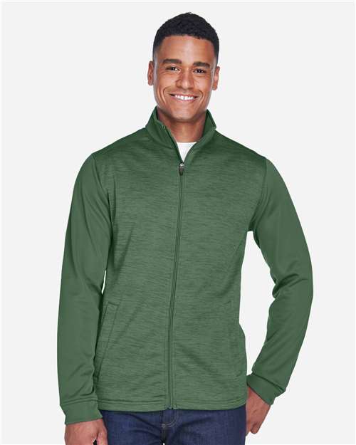 Newbury Colorblock Mélange Fleece Full-Zip jacket | USA Decoration