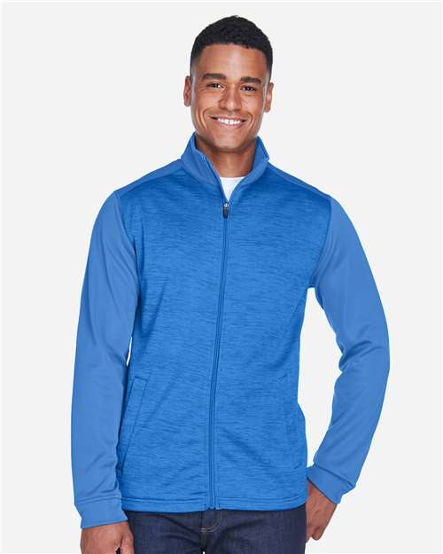 Newbury Colorblock Mélange Fleece Full-Zip jacket | USA Decoration