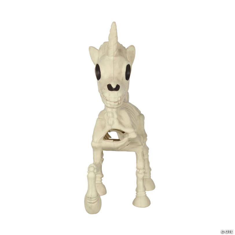 11 1/4" Posing Unicorn Skeleton Halloween Decoration