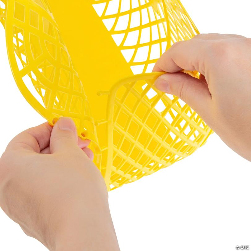11 3/4" x 11" Large Jelly Plastic Beach Totes - 6 Pc.