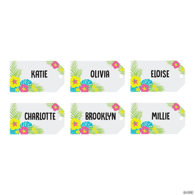 11 3/4" x 11" Personalized Large Jelly Beach Totes - 6 Pc.