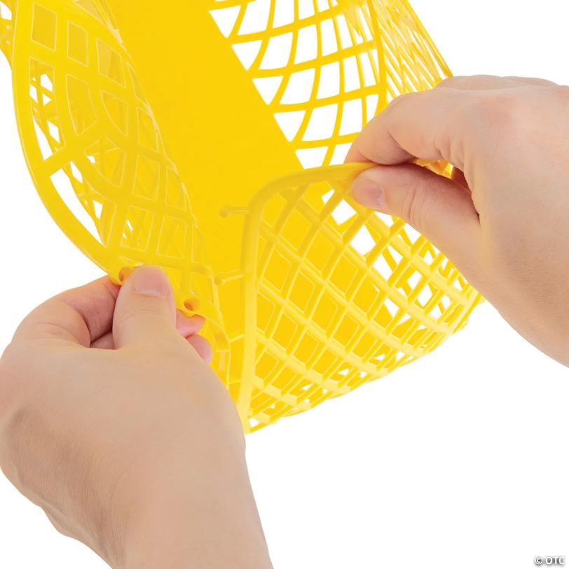 11 3/4" x 4 3/4" Bulk 12 Pc. Large Neutral Plastic Jelly Beach Tote Bags