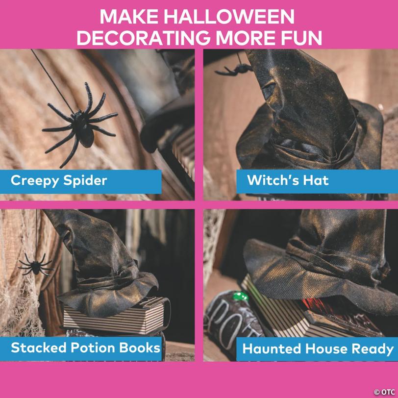 11" Animated Witch Hat Tabletop Halloween Decoration