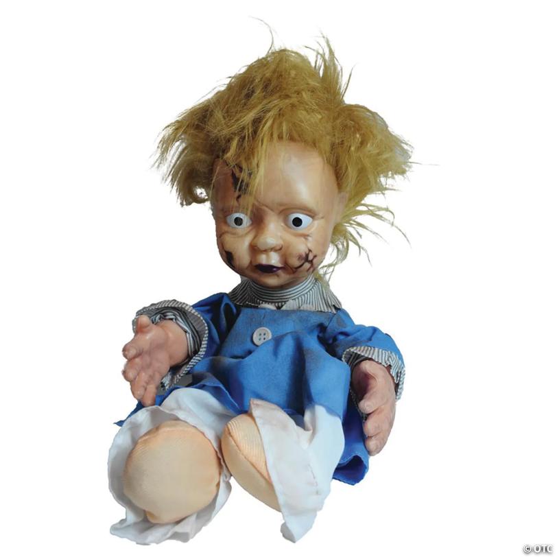 11" Creepy Kicking Girl Doll Animated Prop Halloween Decoration