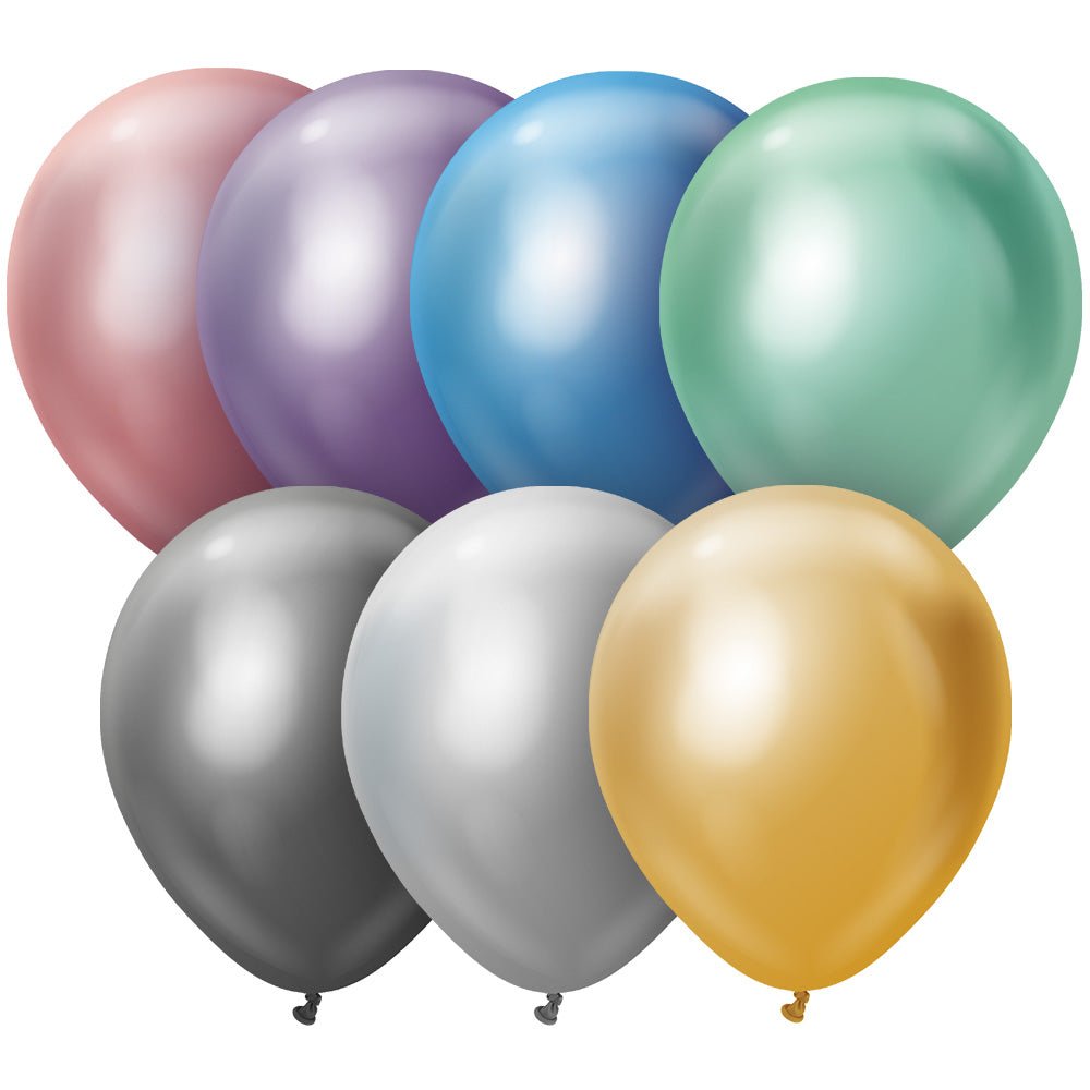 Latex Balloons 12 Inch Kalisan Mirror Assorted