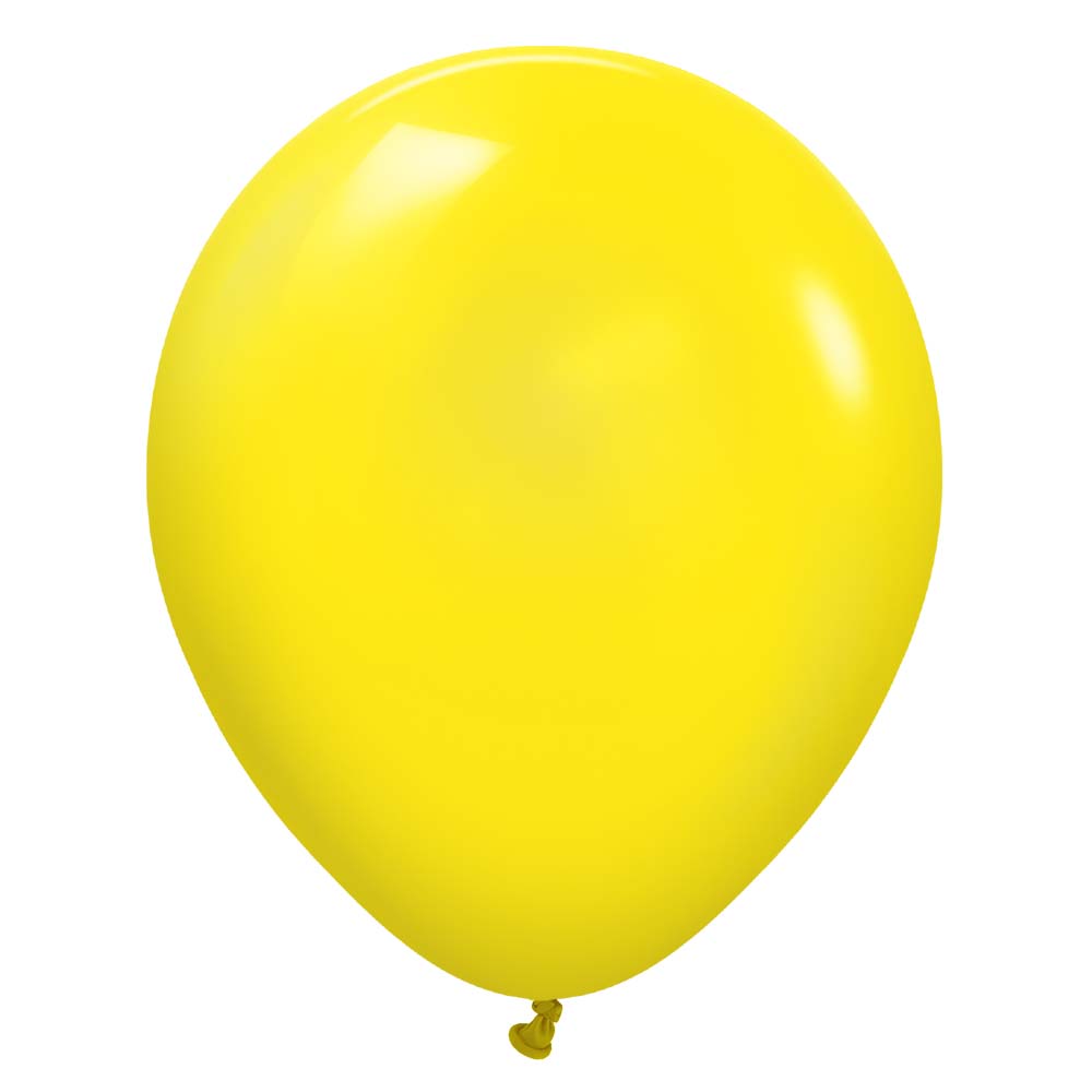 Latex Balloons Kids 12 Inch Kalisan Standard Yellow