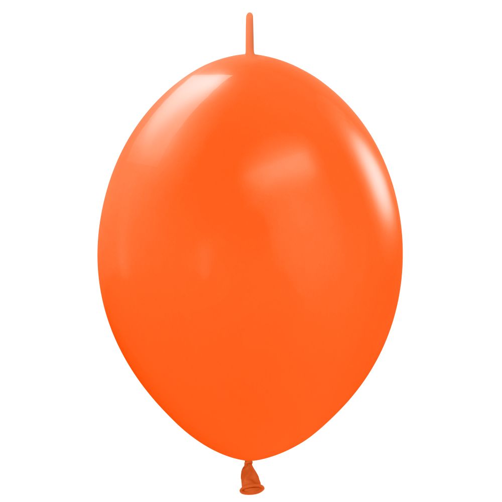 Latex Balloons 12 Inch Sempertex Link-O-Loon Fashion Orange