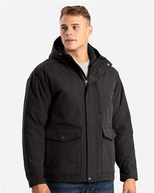 Highland Quilt-Lined Micro-Duck Hooded Jacket | USA Decoration