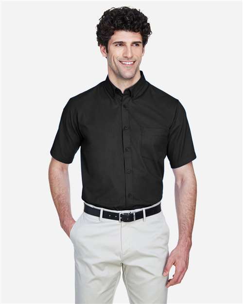 Tall Optimum Short Sleeve Twill Dress Shirt | USA Decoration