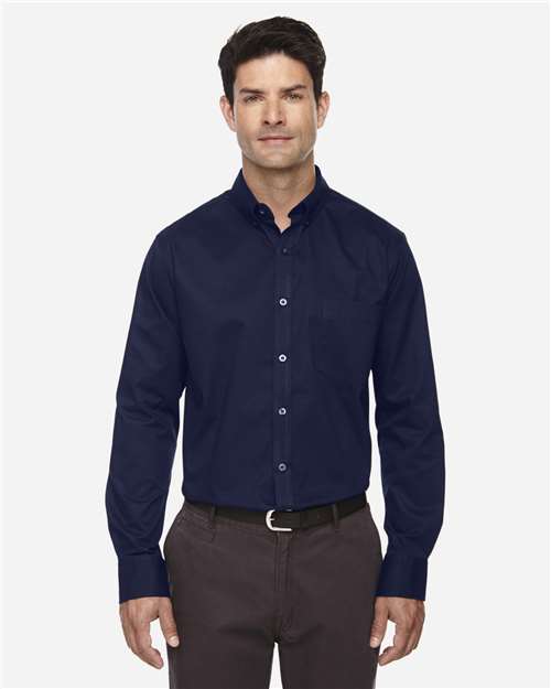 Tall Operate Long Sleeve Twill Dress Shirt | USA Decoration